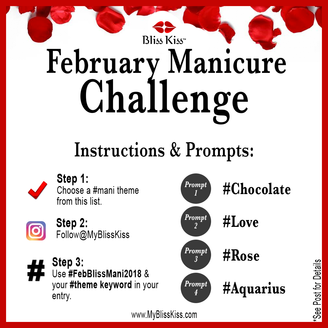 Bliss Kiss February Manicure Challenge